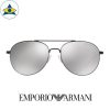 emporio armani sunglass 2040 3014:6g black w silver mirror s5817 338 1