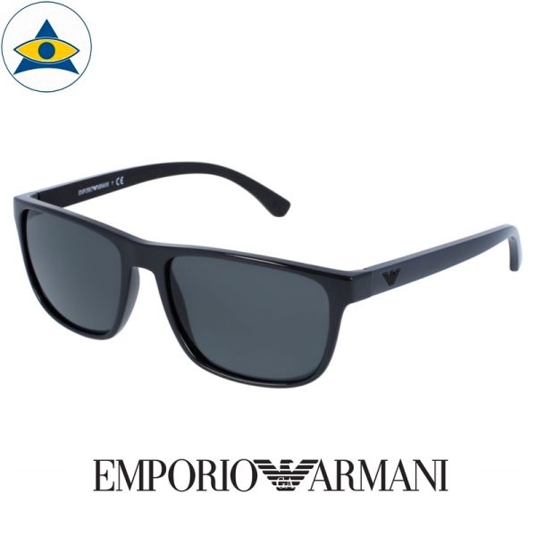 emporio armani sunglass 4087f 5017:87 black dsark navy w grey s5917 328 2