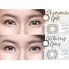 Lacelle shimmering gold glittering grey contact lens dailies cosmetic colour Tampines Admiralty Optical