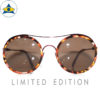 JS-1031 C2 RedTurtleShell-Purple w Brown S57-22 1 Tampines Optical Admiralty Optical LIMTED ED 8305