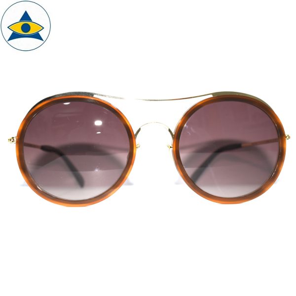 JS-7705 C1 OrangeBrown-Gold w Brown2 S54-25 1 Tampines Optical Admiralty Optical