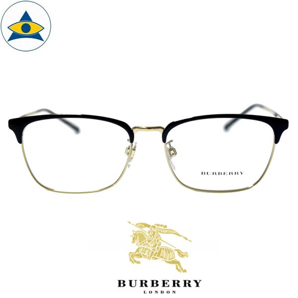 Burberry B 1317D 1245 Black Gold s55-17 $338 Tampines Optical Admiralty Optical 1