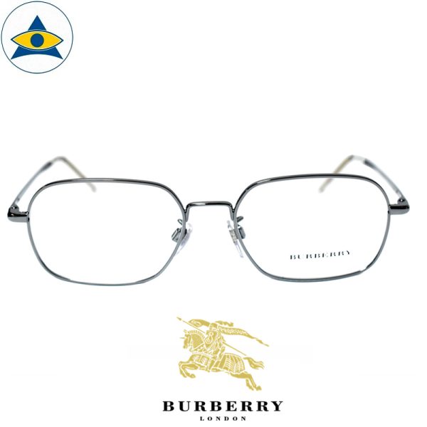 Burberry B 1325D 1003 Black Gun s53-17 $338 Tampines Optical Admiralty Optical 1