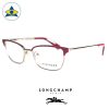 Long Champ 2102 C519 Maroon Gold S5119 $258 2 eyewear optical spectacle glasses tampines admiralty optical