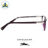 Long Champ 2162 C614 Purple S5315 $218 3 eyewear optical spectacle glasses tampines admiralty optical