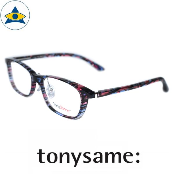 Tonysame eyewear TS 10517 231 Blue-Pink s $438 2 tampines optical admiralty optical