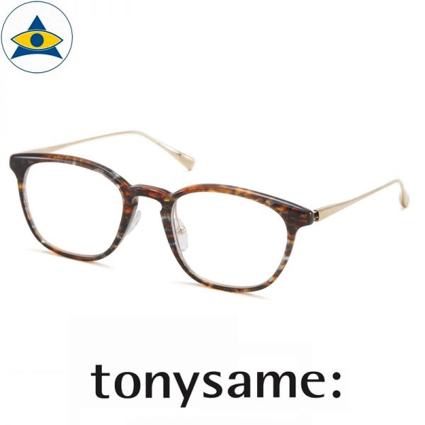 Tonysame eyewear TS 10722 Brown-Gold s4920 $438 2 tampines optical admiralty optical