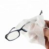 wet wipes cleaning spectacles