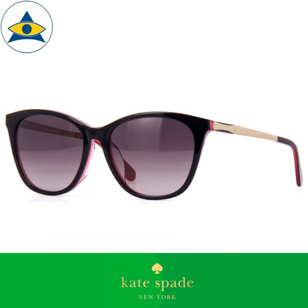 Kate Spade Eyewear Sunglass Caileigh FS 3H23X Black Pink Gold w: Purple2 s5416 $338 tampines admiralty optical 1