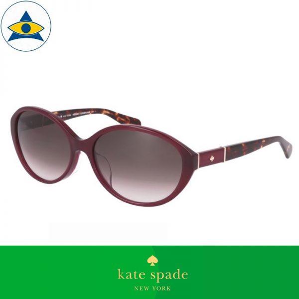 Kate Spade Eyewear Sunglass Catrine FS YDCHA Magenta Turtle Shell w Brown Gradient s5816 $278 tampines admiralty optical 1