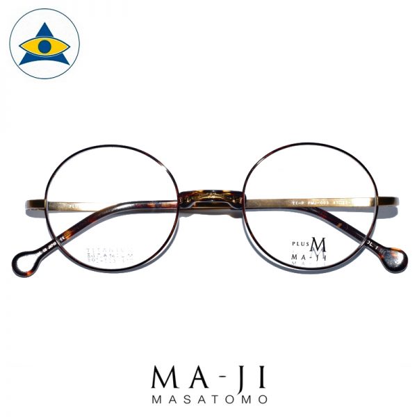 Maji Masatomo Plus M PMJ 003 C1 Brown-Gold s4722 $228 1 eyewear frame tampines admiralty optical