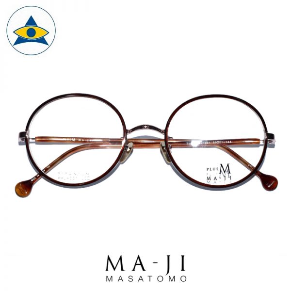 Maji Masatomo Plus M PMJ 031 C2 Brown s50-21 $218 1 eyewear frame tampines admiralty optical