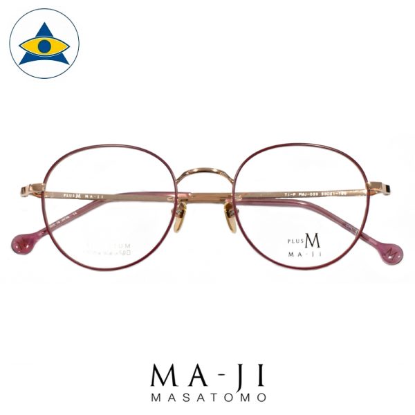 Maji Masatomo Plus M PMJ 039 C4 Pink-Gold s50-21 $218 1 eyewear frame tampines admiralty optical