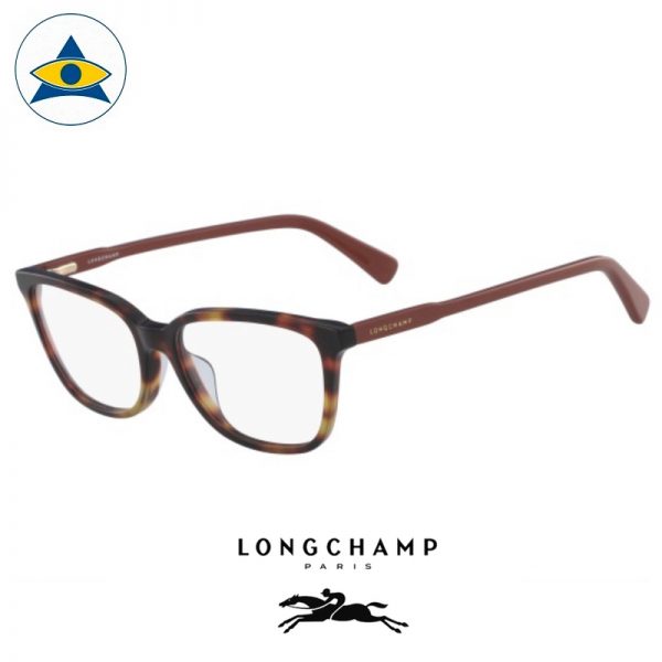 Long Champ 2607 C214 Havana Dark Orange S5416 $218 1 eyewear optical spectacle glasses tampines admiralty optical