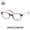 MO1102-43-51-17-145-S.-Black-Red-Striples-SM.-Silver-B-1-Moleskine frames Tampines Optical Admiralty