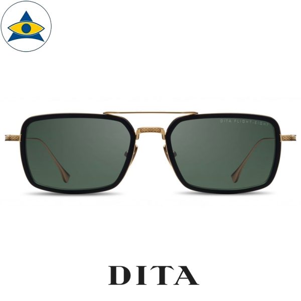 dita flight eight dts 134 Matte Black-Gold with G15 Green LENS s5321 $ 1 tampines admiralty optical