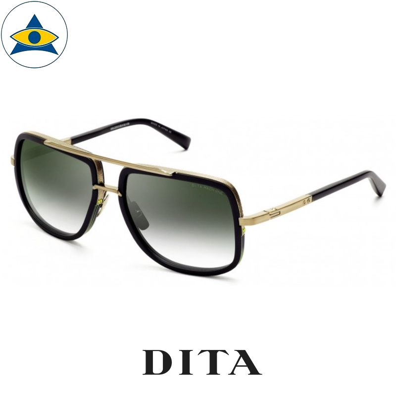 DITA MACH-ONE SUNGLASSES DRX-2030-G-BLK-18K Matte Black/Yellow Gold/Grey  £619.99 - PicClick UK