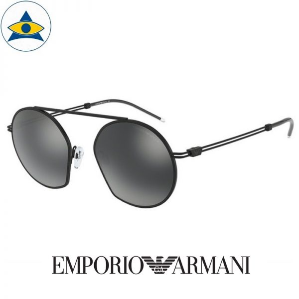 emporio armani sunglass 2078 30061g black w silver mirror s5019 288 2