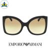 emporio armani sunglass 4083 5017:8e black with light brown 2 tone s5921 338 1