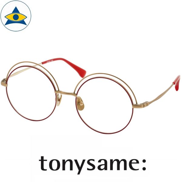 Tonysame eyewear TS 10623 Red Gold s5118 $438 4 tampines optical admiralty optical