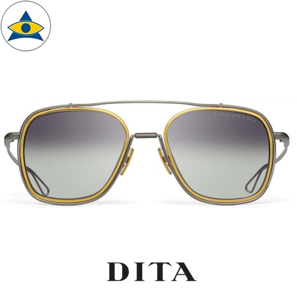 dita SYSTEM-ONE DTS103 BLACK PALLADIUM with Silver LENS s5319 $ 1 tampines admiralty optical