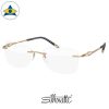 Silhouette eyewear 4488 Caresse Rimless 6052 Golden-Shadow s5517 $798 2