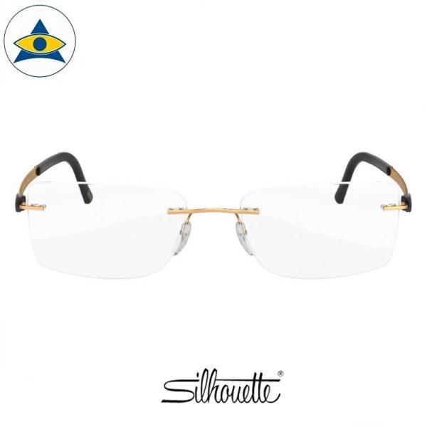 Silhouette eyewear 5450 Accent Titan Rimless 6051 Gold-Black s5521 $458 1