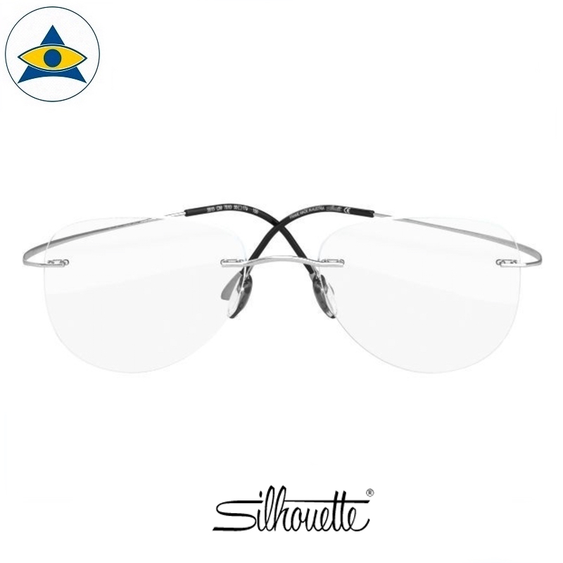 Silhouette eyewear 5515 Rimless 7011 Silver s5519 $448 1
