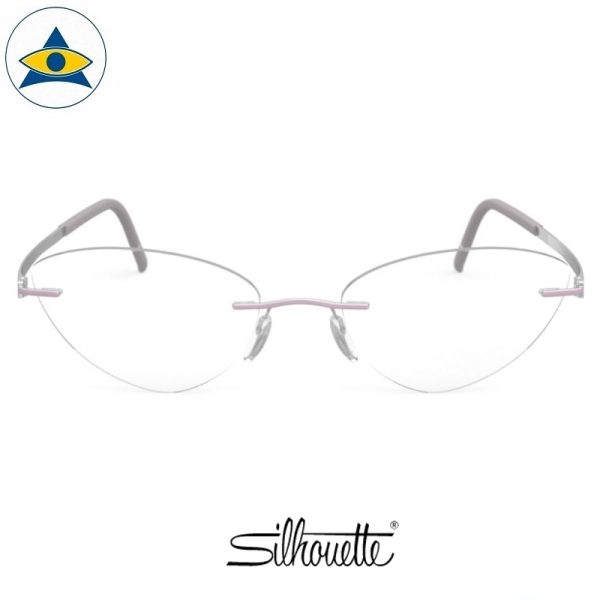 Silhouette eyewear 5529 Momentum Rimless 4005 Rhodioum-Heather Violet s5617 $518 1