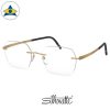 Silhouette eyewear 5529 Momentum Rimless 7521 Golden Dome s5021 $518 2