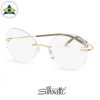 Silhouette eyewear 5538 TMA Rimless 7521 Gold Crystal s5417 $648 2jpg