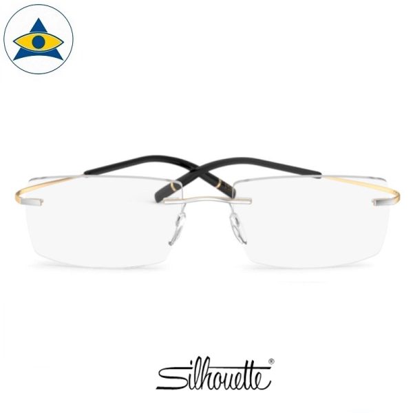 Silhouette eyewear 5539 TMA Icon GOLD Ed Rimless 8081 Rhodium Gold s5419 $588 1