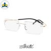 Silhouette eyewear 5539 TMA Icon GOLD Ed Rimless 8081 Rhodium Gold s5419 $588 2