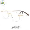 Silhouette eyewear 5541 TMA Icon Rimless 7521 Gold s4820 $468 2