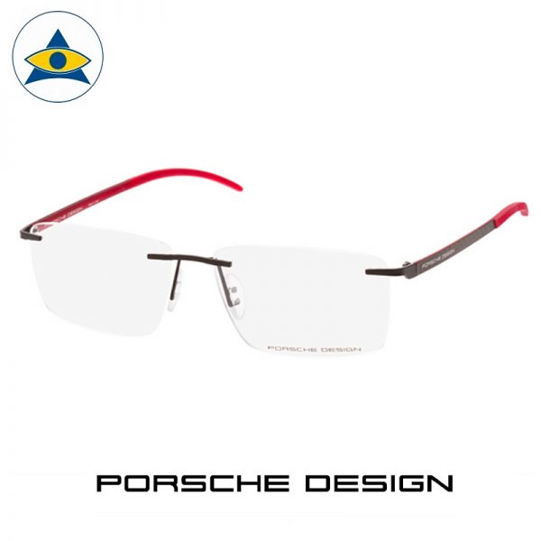 Porsche P 8341 A Black-Red s5615 $558 2 eyewear frame tampines admiralty optical