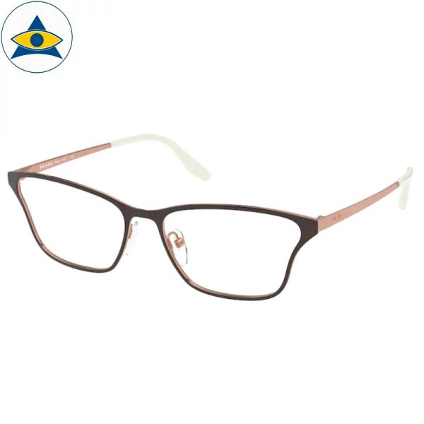 Prada Eyewear VPR 60XV 331 Brown- RoseGold s5516 438 Tampines Optical Admiralty Optical 1