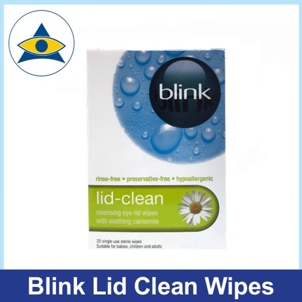 Blink Lid Clean eye lid wipes 20 pieces 1 tampines admiralty optical