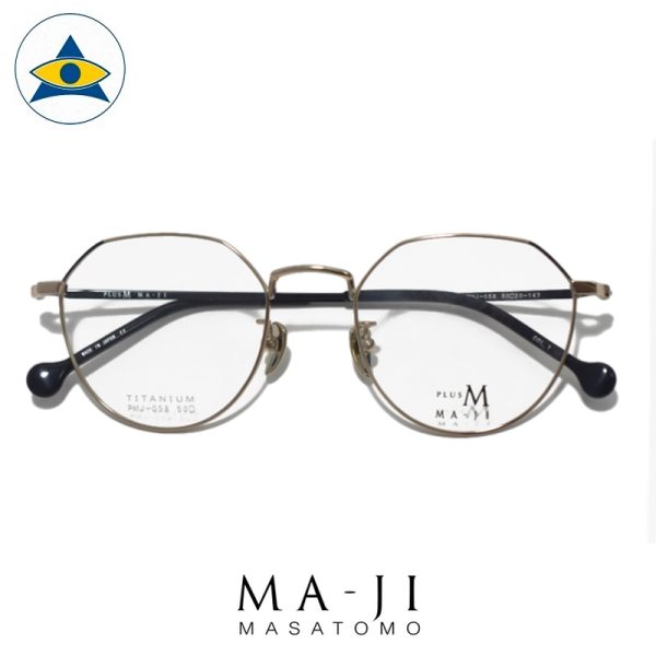 Maji Masatomo Plus M PMJ 058 C1 Black Silver s50-20 $218 1 eyewear frame tampines admiralty optical