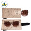 Centrostyle Fantasy case beige glasses leather pouch Ostrich skin inspired 2 tampines admiralty optical copy