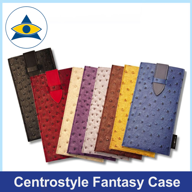 Centrostyle Fantasy case glasses leather pouch Ostrich skin inspired 1 tampines admiralty optical copy