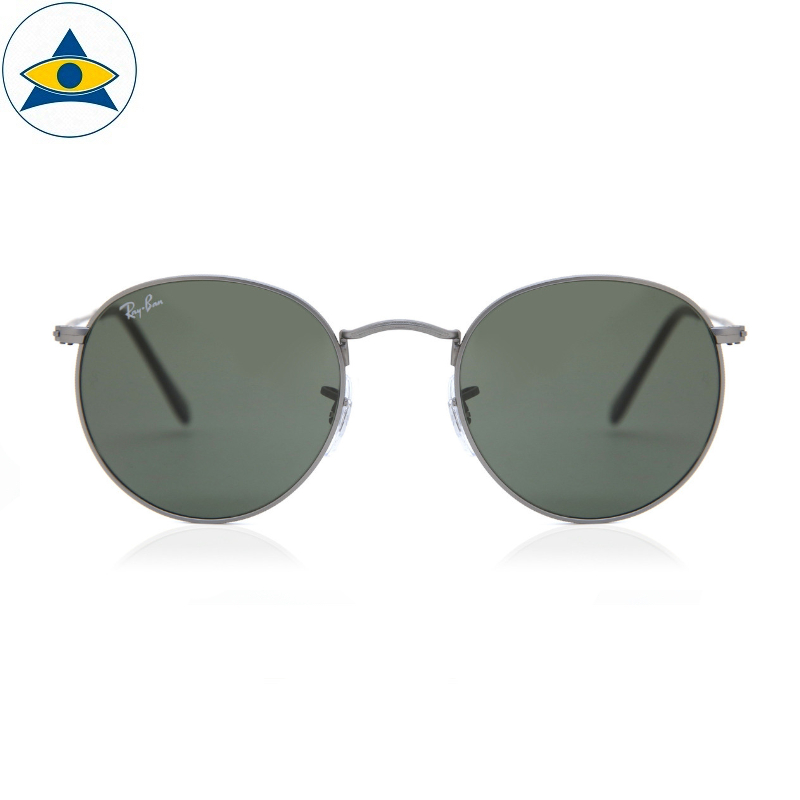 Ray ban on sale rb3447n round metal
