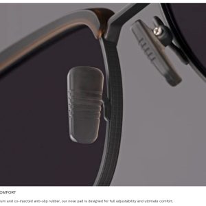 dita lancier DURABILITY & COMFORT Crafted from titanium and co-injected anti-slip rubber our nose pad is designed for full adjustability and ultimate comfort