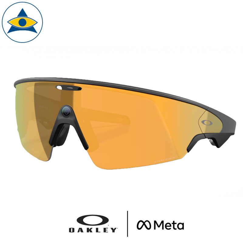 OAKLEY META AI VANGUARD W0OW8001 04 52 XL BLACK W Prizm 24K GOLD s52 $819 SUNGLASS Tampines Admiralty Optical 1 Oakley META Vanguard