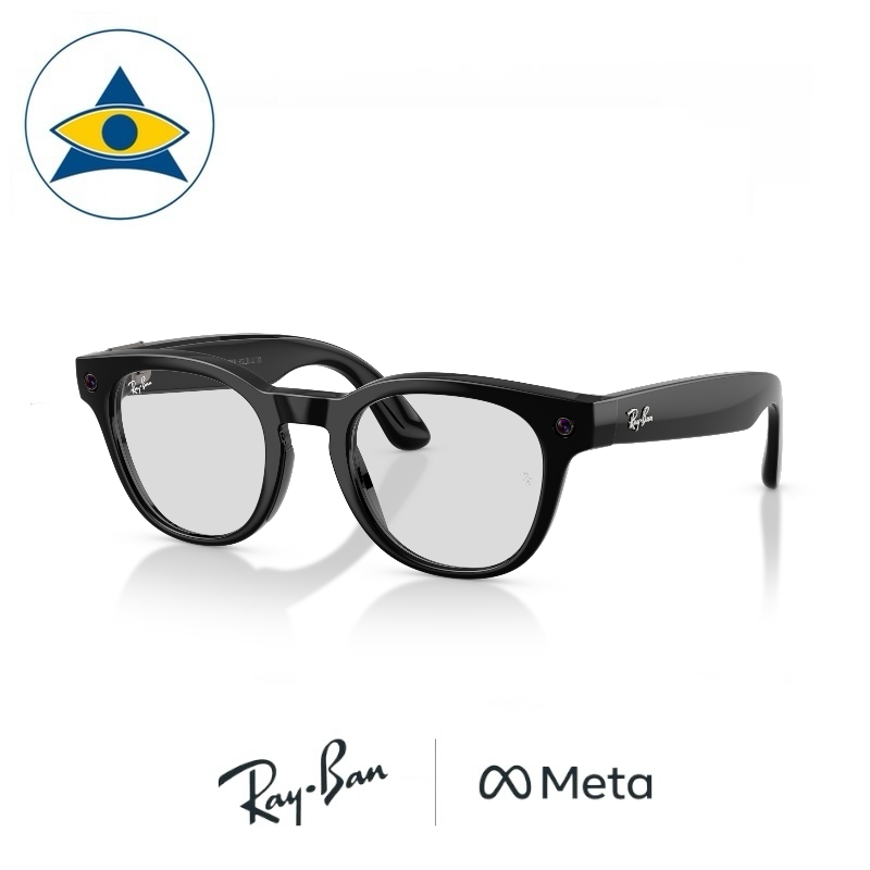 RAYBAN-META-AI-SCRIBER-RW7001-2000-49-22-Shiny-Black-w-DEMO-LENS-s49-22-Smart-Glasses-Tampines-Admiralty-Optical-1 Ray-Ban Meta Scriber Optics (Gen 2)