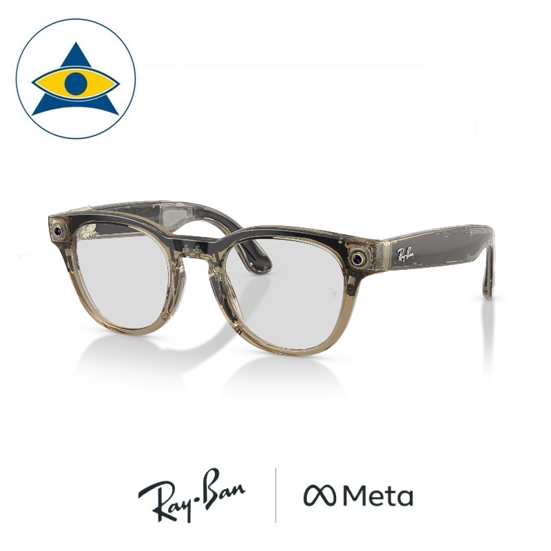 RAYBAN-META-AI-SCRIBER-RW7001-8531-49-22-TRANSPARENT-STONE-BEIGE-w-DEMO-LENS-s49-22-Smart-Glasses-Tampines-Admiralty-Optical-1 Ray-Ban Meta Scriber Optics (Gen 2)