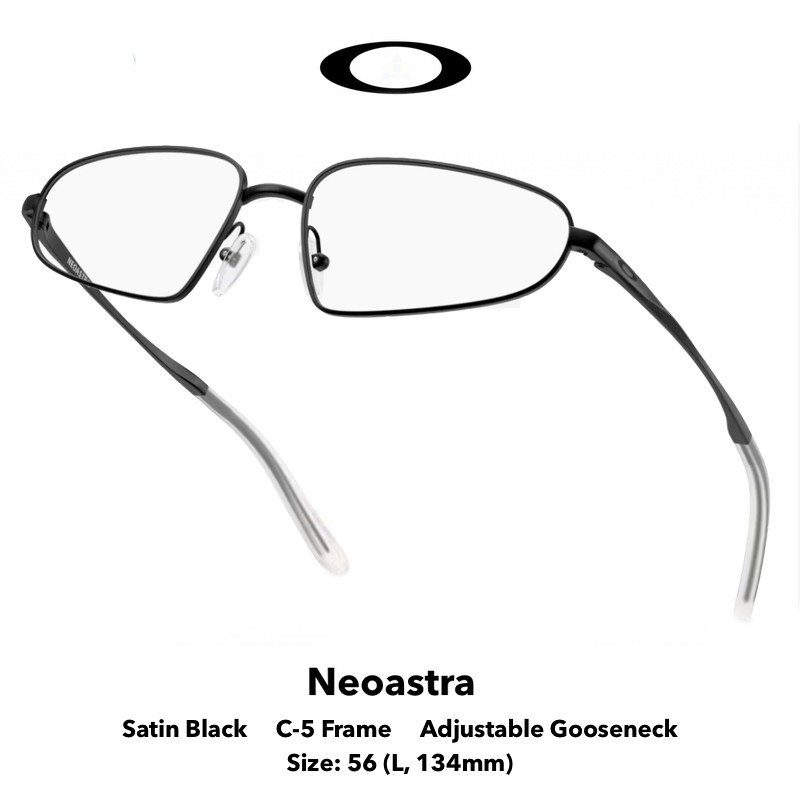 OAKLEY 3116 NEOASTRA 01 SATIN Black s56 $239 Tampines Admiralty Optical 1 NeoAstra Satin Black