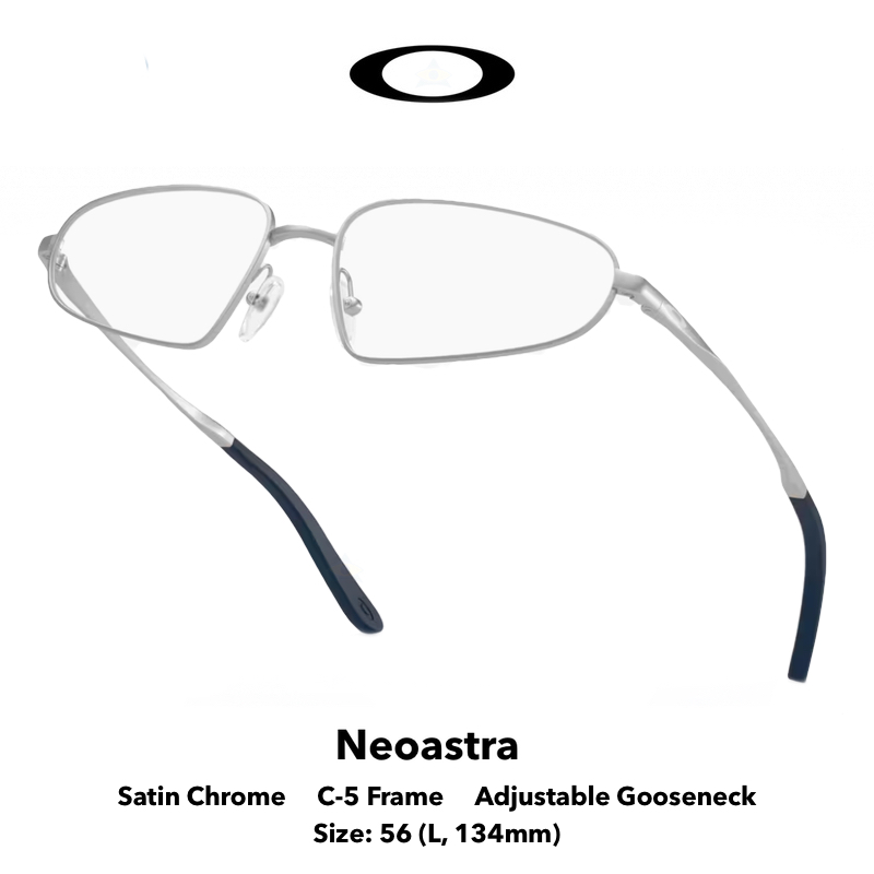 OAKLEY 3116 NEOASTRA 04 SATIN CHROME s56 $239 Tampines Admiralty Optical 1 NeoAstra Satin Chrome