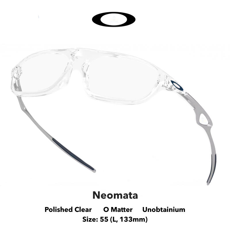 OAKLEY 8203 NEOMATA 03 POLISHED CLEAR s55 $359 Tampines Admiralty Optical 1 NEOMATA Clear